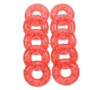 Gatuida 10 Pièces Mini Bouées de Natation PVC Décoratives Légères et Compactes Accessoires pour Maison de Poupée et Décorations de Fête