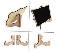 Gatuida 10 pièces Mini Tableaux Décoratifs avec Bordure Dentelle Panneaux à Craie Noirs pour Décoration de Mariage Étiquettes et Événements Festifs