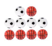 Gatuida 10 pièces Miniature Sports Balls Set Mini Soccer and Basketball Decor for DIY Landscape Small Football and Basket Ball Ornaments for Decoration Boy Desk Accessories