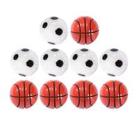 Gatuida 10 pièces Miniature Sports Balls Set Simulated Soccer and Basketball Decors for Mini House Small Lightweight DIY Ornaments for and Garden Decoration