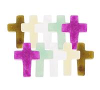 Gatuida 10 Pièces Pendentif en Cristal Croix pour Fabrication de Bijoux | Accessoires pour Bracelets et Colliers, Usage Familial ou Entre Amis, Facile à Ranger, Style Mode
