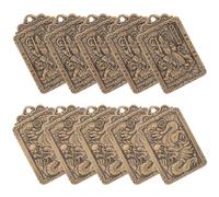 Gatuida 10 Pièces Pendentifs Amulette Chinoise Laiton Zhaogongming Protection Traditionnelle pour Richesse Santé et Sécurité Décoration Spirituelle pour Sac et Collier Cadeau Spécial pour