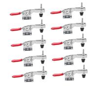 Gatuida 10 pièces Pince à Bascule Horizontale Rapide Pince de Serrage à Pression Bas Outil de Fixation Polyvalent pour Bricolage Métal et Bois