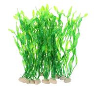 Gatuida 10 pièces Plantes Aquatiques Artificielles Décorations Réalistes pour Aquarium sous Vert Accessoires pour Aménager Votre Poissonnerie
