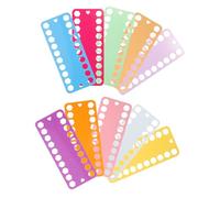 Gatuida 10 pièces Plaques de Rangement Fil Broderie Multicolores Organisateur Fil Couture Bobines Support Plastique pour Tri à Broder