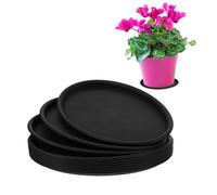 Gatuida 10 pièces Plateau de Plantes Plastique Soucoupe Ovale Étanche pour Pots de Fleurs Support Robuste pour Arrosage Intérieur et Jardin Protection Débordements Design Élégant et