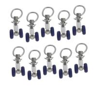 Gatuida 10 Pièces Poulies pour Accessoires De Rideaux Ajustable Draperie Coureur Curseur Rail Matériel Mur Plafond Système Crochets De Rideaux Coulissants Fenêtre Acier Inoxydable