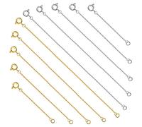 Gatuida 10 pièces Rallonges de Collier et Bracelet Cuivre Lot de Or et pour Création de Bijoux DIY