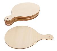 Gatuida 10 pièces Round Wooden Cutting Boards With Handle For Food Serving And DIY Craft Small Chopping Boards For Kitchen And Bar Use