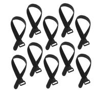 Gatuida 10 pièces Sangles Réutilisables Nylon pour Yoga Lot de Attaches à Crochet et Boucle Ajustables pour Rangement Tapis Organisateur Câbles Multifonction pour Maison Bureau