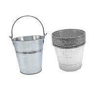 Gatuida 10 pièces Seau à Graisse Barbecue Extérieur avec Poignée Portable Capacité Liner Jetable Bac de Récupération Huile pour Grill Facile à Nettoyer Kit Seau Doublures Jetables