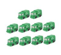 Gatuida 10 pièces Trash Truck Decor for DIY Crafting Small Scale Garbage Truck Models with Fine Detail Authentic Design for Micro Landscape Home Office and Shop Display