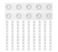Gatuida 100 étiquettes autocollantes NFC vierges pour puces NFC | Étiquettes d'information programmables pour une lecture musicale simplifiée ; autocollants sans fil compatibles avec les