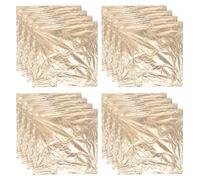 Gatuida 100 Feuilles Papier Doré Imitation Or 16X16 CM Cadre Carré Décoratif pour Loisirs Créatifs Décoration Intérieure et Culinaire Art Mural Multifonction pour Projets Artistiques