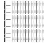 Gatuida 100 Pièces Agrafes pour Assemblage Rapide et Reliure Sécurisée 12 Dents pour Agrafeuse Noir en Plastique pour Réunions Urgentes et Usage Scolaire