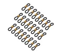 Gatuida 100 pièces Bandeaux Réglables pour Pattes de Poulet Noir Attelles de Correction pour Bébés Poulets Soutien Flexible pour Alignement des Pattes Oiseaux Caille et Canards