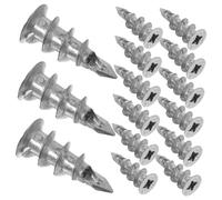 Gatuida 100 pièces Chevilles Auto-perceuses pour Plaques de Plâtre Fixation Murale Résistante pour Cadres et Décorations Ancrages Zinc Installation Facile et Antidérapante Kit Complet