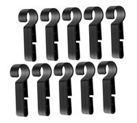 Gatuida 100 Pièces Clips de Lampe Frontale pour Casque de Chantier Noir Fixation Antidérapante pour Casques de Sécurité Crochets Pratiques pour Mineurs Pompiers et Travailleurs de Nuit