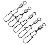 Gatuida 100 pièces Connecteur de Hameçon Émerillon Rotatif Accessoire de Pratique pour Amateurs Lot