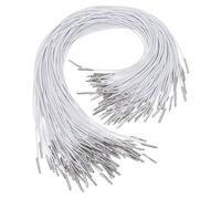 Gatuida 100 Pièces Cordon de Masque en Cordon élastique Bande Extensible avec extrémités macramé Boucle d'oreille Band élastique de Masque de Bricolage pour Enfants Accessoire de Bricolage