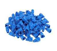 Gatuida 100 Pièces Couvercle de Prise de Connexion Rj45 en Plastique Bleu, Protège Connecteur Cat5 Cat6, Anti-poussière et Anti-Eau pour Câble Ethernet