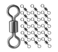 Gatuida 100 pièces Émerillons de Résistants pour Eau Douce Connecteurs Pivotants Durables et Anti-Torsion Accessoires Indispensables pour Montage de Ligne