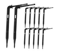 Gatuida 100 pièces Émetteurs Irrigation Goutte à Goutte Incurvés pour Serre Arrosage Précis des Racines Supports pour Plantes Diverses Économie Eau et Croissance