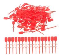 Gatuida 100 pièces Étiquettes de Sécurité pour Extincteur Scellés Effraction Plastique Goupilles de Verrouillage Rouges Résistantes à Eau pour Sécurité Incendie