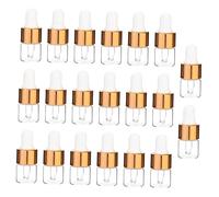 Gatuida 100 pièces Flacon Verre Transparent avec Pipette de Bouteilles pour Huiles Essentielles Bouteilles de Sous Pratiques pour Voyage et Maison