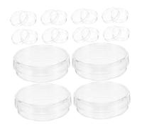 Gatuida 100 Pièces Lot de Boîtes de Pétri Transparentes Plaques Plastiques pour Culture Cellulaire Observation Précise pour Recherches Microbiologiques et Projets Scientifiques
