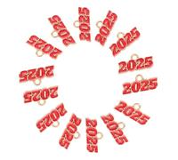 Gatuida 100 pièces Lot de Breloques Année Alliage de Zinc Rouge Pendentifs pour Fabrication de Bijoux Bracelets Porte-clés Charms DIY Polyvalents pour Créations Uniques