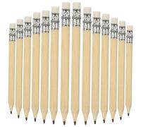 Gatuida 100 Pièces Lot de Crayons Courts Ronds Bois avec Gomme Mini Crayons Effaçables pour Dessin Croquis et Usage Professionnel Adaptés Aux Architectes Artistes et Événements