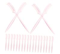 Gatuida 100 pièces Mini Peigne à Cils et Sourcils Ergonomique Brosse Cosmétique pour Extensions de Cils Professionnelles Séparation Naturelle et Maquillage Couleur Couleur Aléatoire