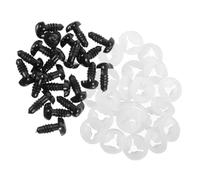 Gatuida 100 pièces Nez de Sécurité Plastique Noir pour Peluches Accessoires DIY pour Jouets Nez Cœur pour Amigurumi et Marionnettes