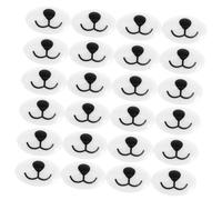 Gatuida 100 pièces Nez et Bouche pour Peluche Tissu Accessoires de Sécurité pour Animaux Au Crochet Nez Ovale Plat Matériel DIY pour Fabrication de Poupées Tissu