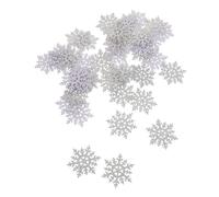 Gatuida 100 Pièces Patchs Flocon de Paillettes Or DIY Accessoires pour Barrettes et Vêtements Embroidered Patches Faciles à Appliquer pour Créations Personnalisées Blanc