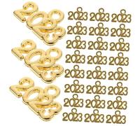 Gatuida 100 pièces Pendentifs Or Charmes pour Création de Bijoux Accessoires pour Bracelets Colliers Boucles Oreilles et Porte Clés pour DIY et Fêtes