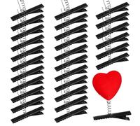 Gatuida 100 Pièces Pince à Cheveux à Pression en Fer Noir 4 Cm Ressort pour Coiffage DIY Accessoires pour Cheveux et Fabrication Artisanale