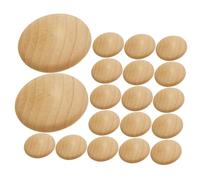Gatuida 100 pièces Wooden Hole Plugs For Furniture And Cabinets Polished Screw Hole Covers For Staircase And Wood Small