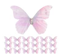 Gatuida 100 Pinces à Cheveux 45 CM Double Couche en Tulle Violet Strass Mini Barrettes 3D pour Cosplay Fêtes et Costumes Anciens Accessoires Cheveux pour Femmes et Adolescentes
