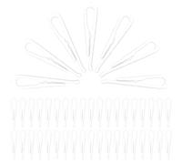 Gatuida 100 Pinces Crocodiles Transparentes 375 MM - Pinces pour Manches de Chemise Chaussettes et Pantalons et Jupes - Plastique Multifonctionnelles pour Fixation et Protection des