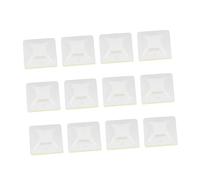 Gatuida 1000 pièces Supports Auto-adhésifs pour Serre-câbles Blancs Embase Adhésive pour Fixation Câble Organiseur de Câbles Bureau et Maison