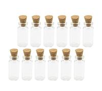Gatuida 100pièces Bocaux Liège Petits avec Bouchon Bouteille Verre Transparente Pendentif DIY pour Messages De Et Huiles Essentielles
