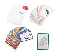 Gatuida 108 pièces Cartes Flash Éducatives Colorées pour Garçon Fille Éveil Apprentissage Anglais Mots Visuels Reconnaissance Précoce