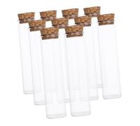 Gatuida 10pièces Bocal Verre avec Couvercle Liège Petit Globe De Présentation Verre Bouteille Vide Transparent pour DIY