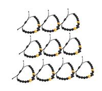 Gatuida 10pièces Bracelet De Sport Bois Pour Baseball Et Softball Avec Pendentif Croix Bijoux De Foi Pour Et Filles