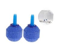 Gatuida 10pièces Diffuseur à Bulles Pierre Air Minérale pour Aquarium Bleu Diffuseur Sphérique à Haute Dissolution Oxygène pour Pompe Air Poissons