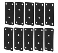 Gatuida 10pièces Équerre Plate Droite Métal pour Fixation De Meubles Lot de Équerres Angle pour Armoires De Cuisine