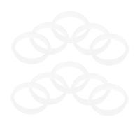 Gatuida 10pièces Kit De Tubes Connecteurs pour Hamster Plastique Rigide Blanc Accessoires Cage Hamster DIY Anneaux De Tunnel Empilables Légers pour Jouets Modulables Et Jeux Pratiques