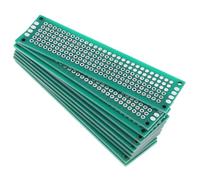 Gatuida 10pièces PCB Double Face pour Prototypage Électronique Plaque De Montage avec Design Perforé Et Matériaux pour Et Expérimentation